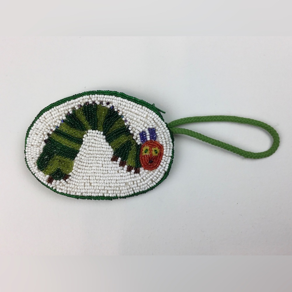 Eric Carle The Very Hungry Caterpillar Beaded Coin Purse Bag